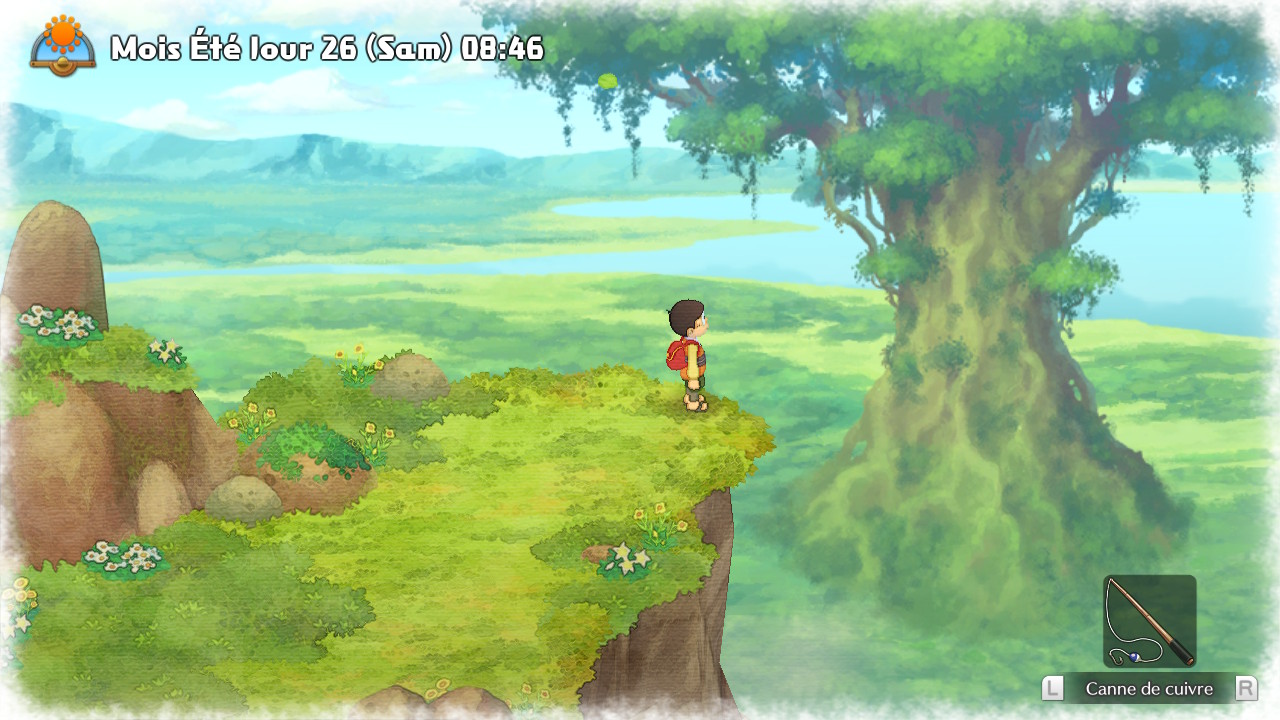 Doraemon Story of Seasons screenshot vue du grand arbre