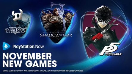 Image d'illustration pour l'article : PS Now : Persona 5, Hollow Knight et L'Ombre de la Guerre arrivent en novembre