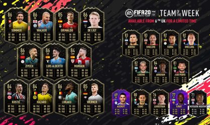 Image d'illustration pour l'article : FIFA 20 dévoile sa Team Of The Week numéro 8