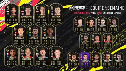 Image d'illustration pour l'article : FIFA 20 dévoile sa Team Of The Week numéro 9
