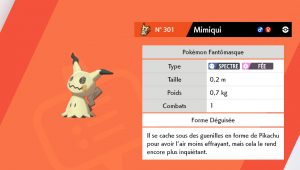 Image d'illustration pour l'article : Comment capturer Mimiqui – Pokémon Épée et Bouclier