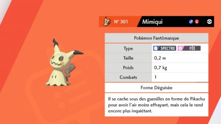 Image d'illustration pour l'article : Comment capturer Mimiqui - Pokémon Épée et Bouclier