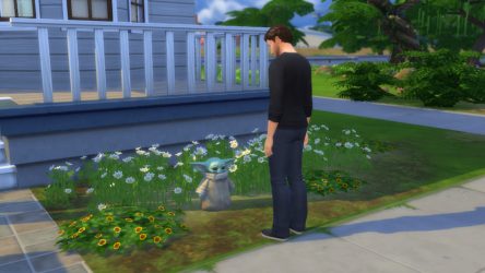 Image d'illustration pour l'article : Baby Yoda fait son apparition dans les objets des Sims 4