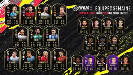Image d'illustration pour l'article : FIFA 20 dévoile sa Team Of The Week numéro 12