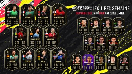 Image d'illustration pour l'article : FIFA 20 dévoile sa Team Of The Week numéro 13