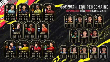 Image d'illustration pour l'article : FIFA 20 dévoile sa Team Of The Week numéro 14