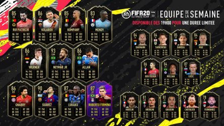 Image d'illustration pour l'article : FIFA 20 dévoile sa Team Of The Week numéro 15