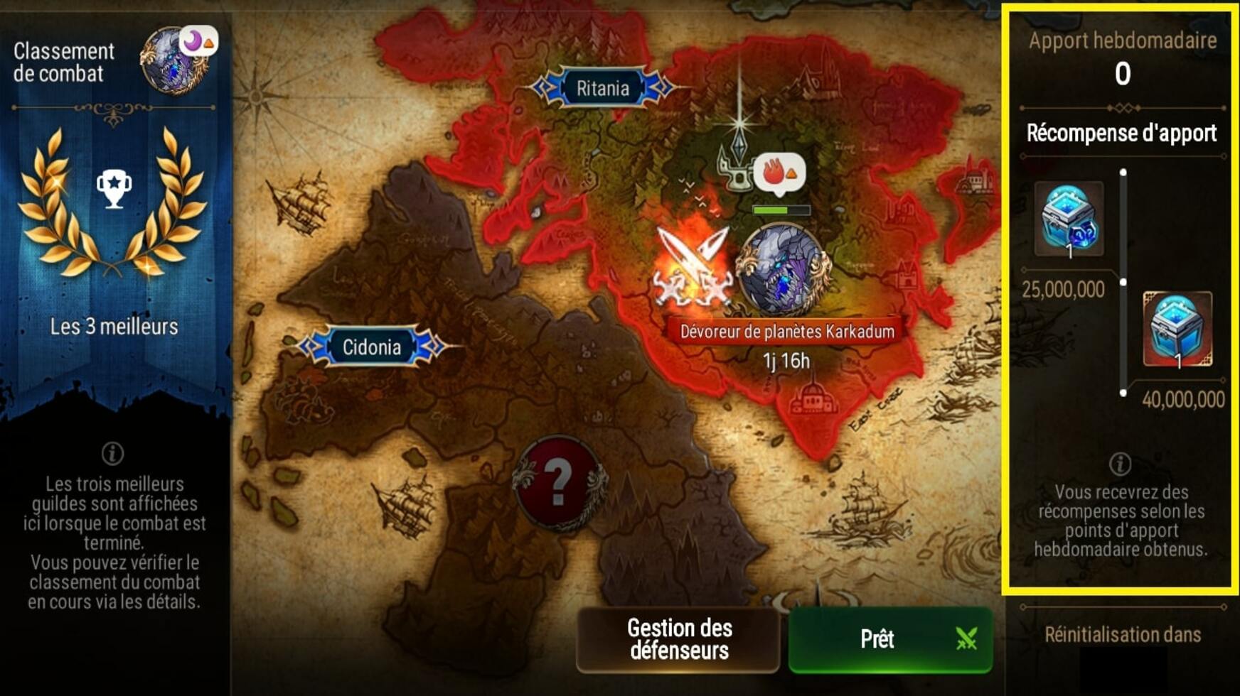 Epic seven screenshot carte guerre des titants