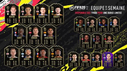 Image d'illustration pour l'article : FIFA 20 dévoile sa Team Of The Week numéro 16