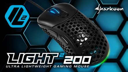 Image d'illustration pour l'article : Sharkoon présente sa nouvelle souris gaming Light² 200