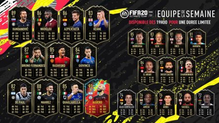 Image d'illustration pour l'article : FIFA 20 dévoile sa Team Of The Week numéro 18