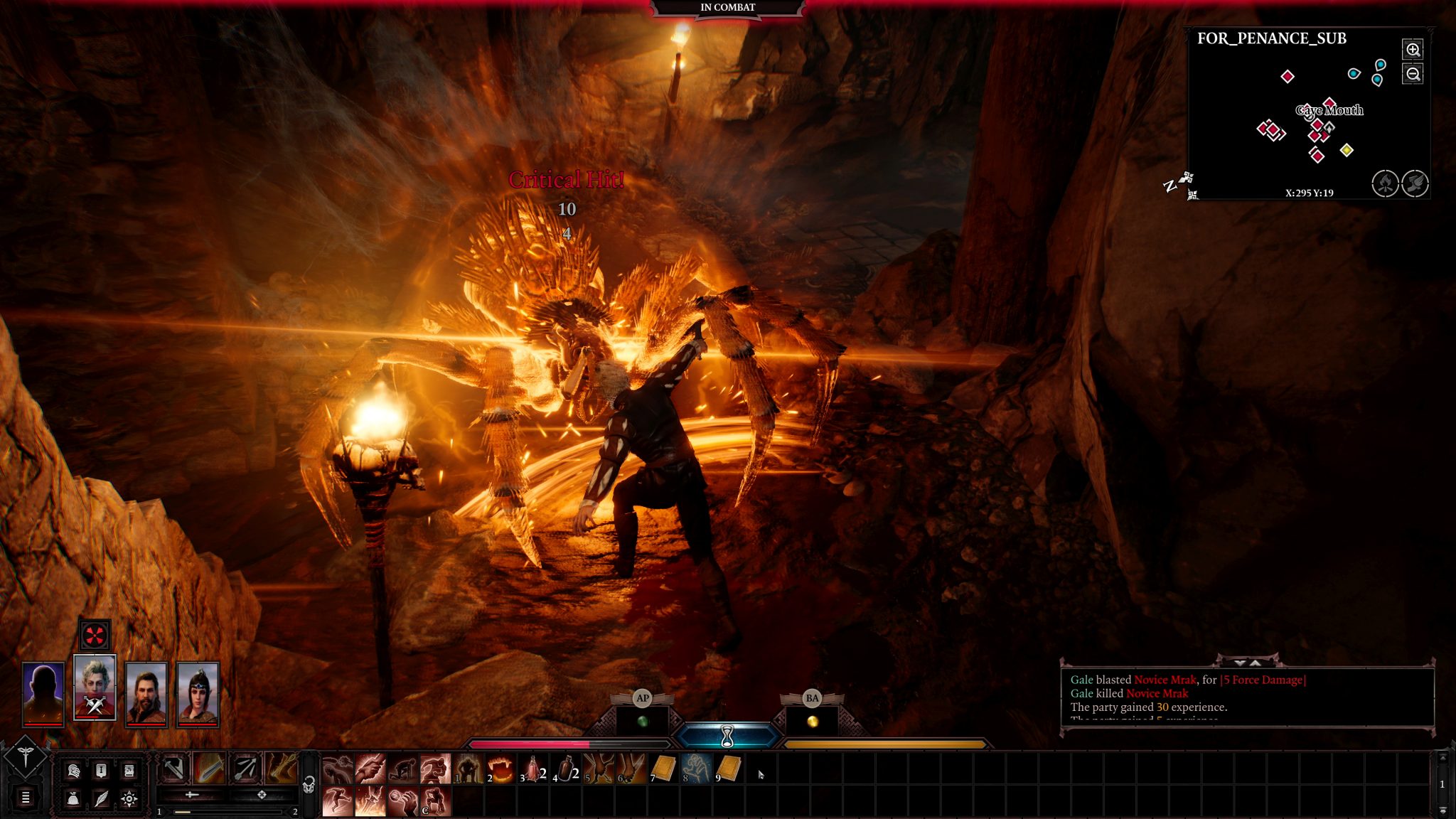 Baldur's gate 3 gameplay screen