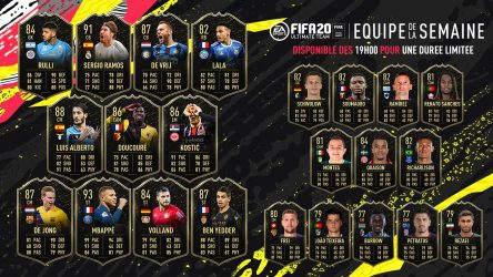 Image d'illustration pour l'article : FIFA 20 dévoile sa Team Of The Week numéro 22