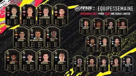 Image d'illustration pour l'article : FIFA 20 dévoile sa Team Of The Week numéro 23