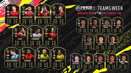 Image d'illustration pour l'article : FIFA 20 dévoile sa Team Of The Week numéro 24