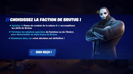 Image d'illustration pour l'article : Défis : Briefing de Brutus (Semaine 2) | Guide Fortnite Saison 2