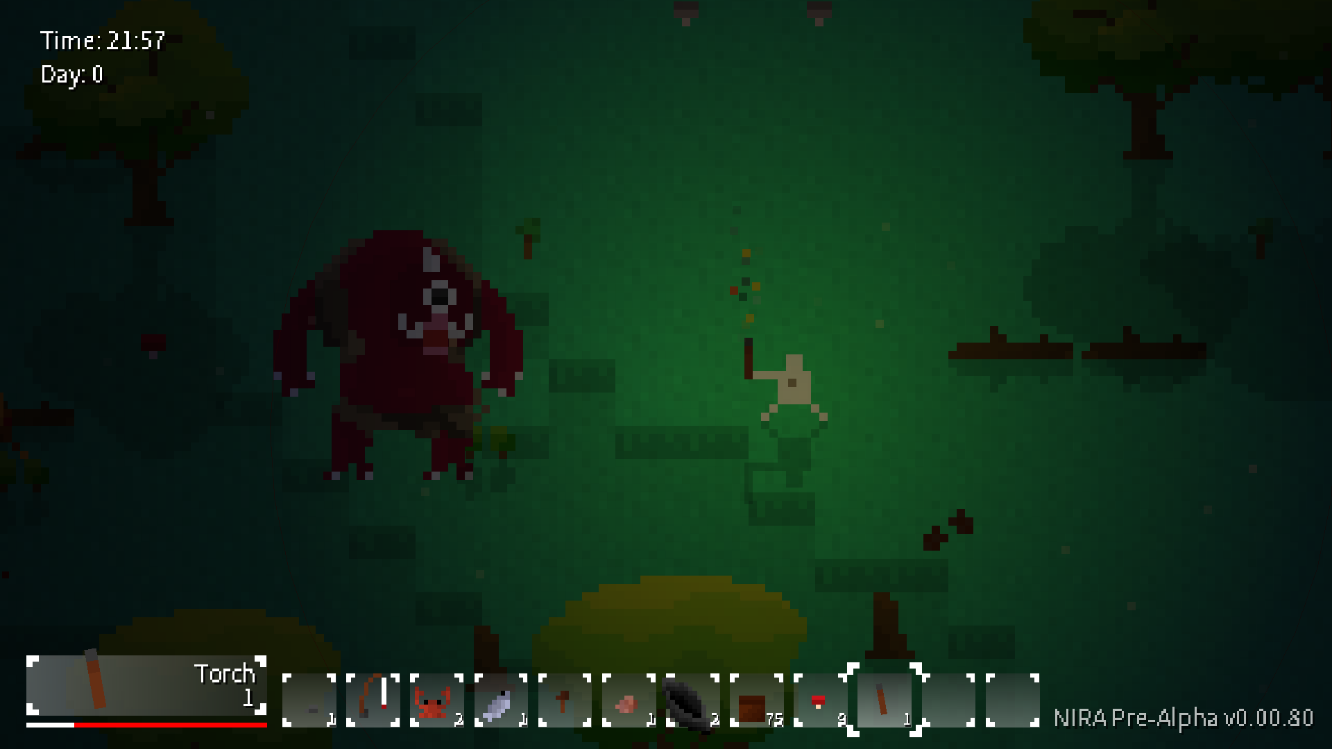 Nira screenshot combat contre créature