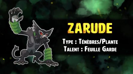 Image d'illustration pour l'article : Pokémon Épée et Bouclier accueillent le fabuleux Zarude