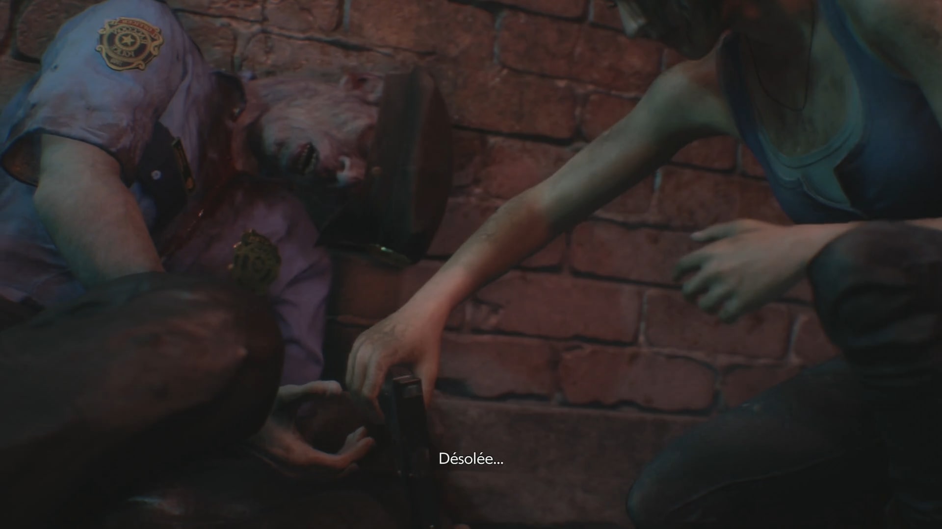 Resident evil 3 remake cadavre policier