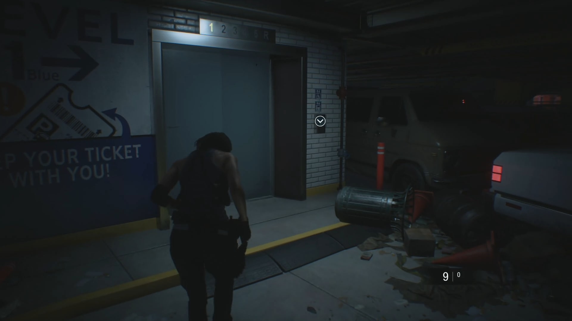 Resident evil 3 remake ascenseur parking