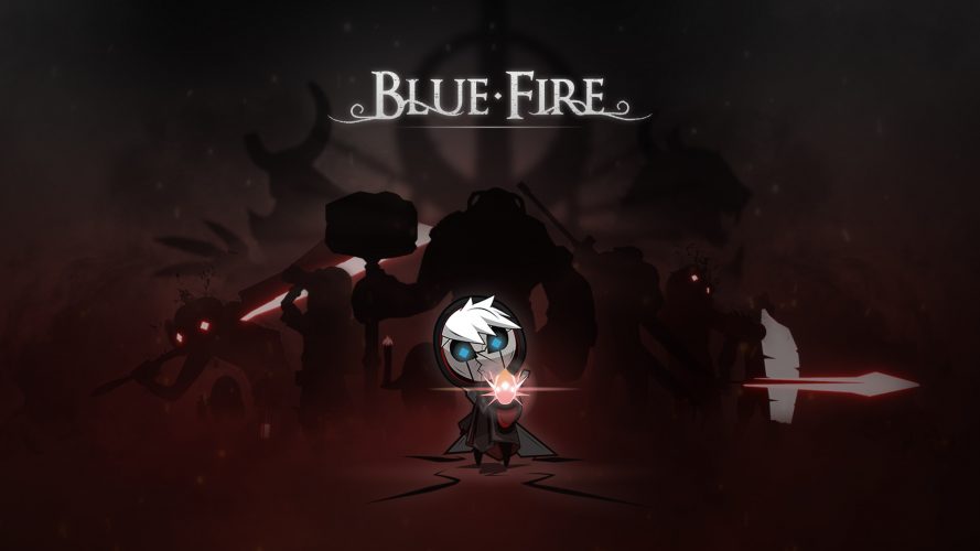 Blue fire illustration principal