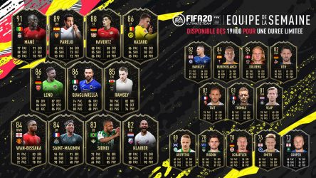 Image d'illustration pour l'article : FIFA 20 dévoile sa Team Of The Week numéro 26