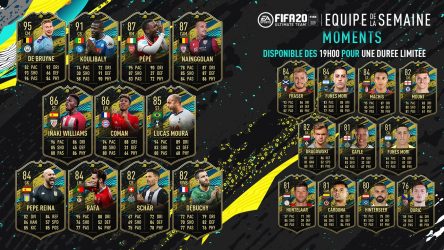 Image d'illustration pour l'article : FIFA 20 dévoile la deuxième Team Of The Week Moments