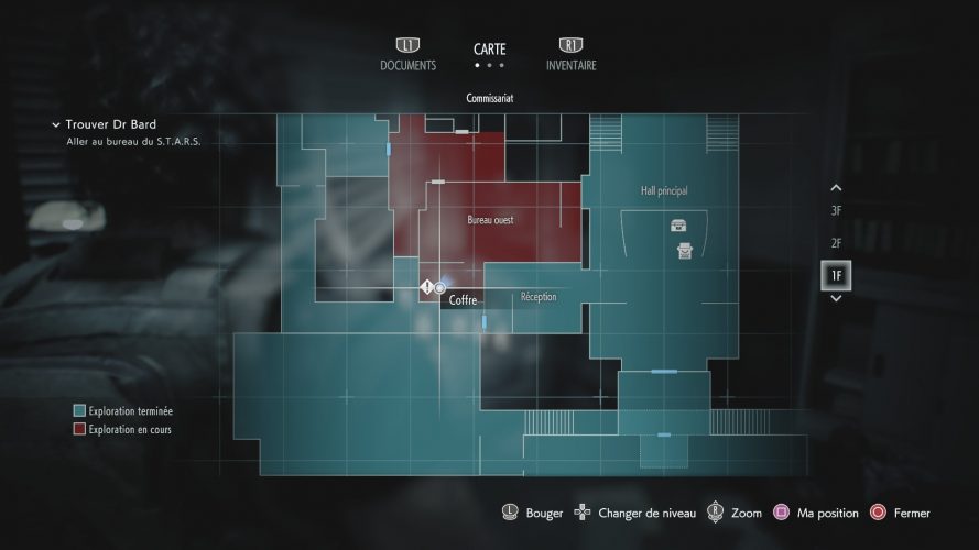 Coffrefort du bureau ouest Guide Resident Evil 3 Remake