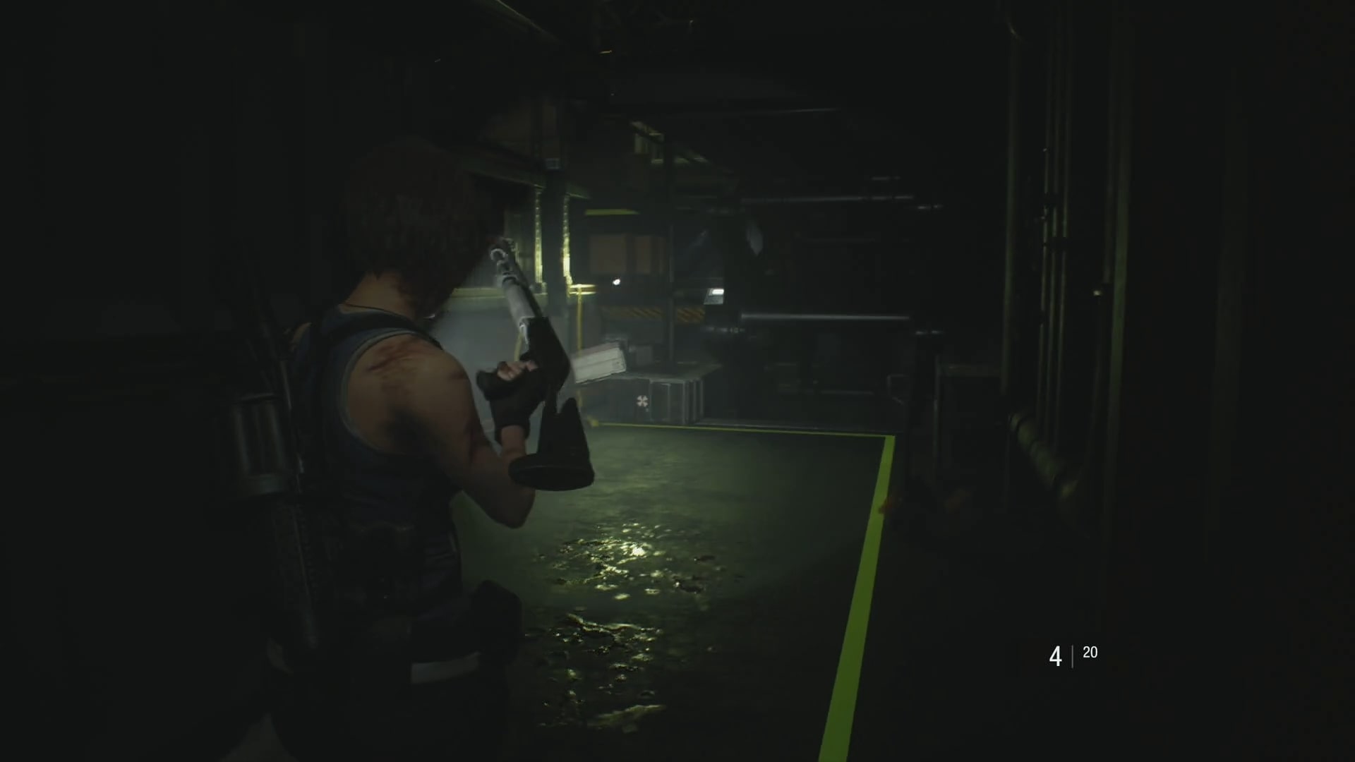 Resident evil 3 remake hangar jill sombre