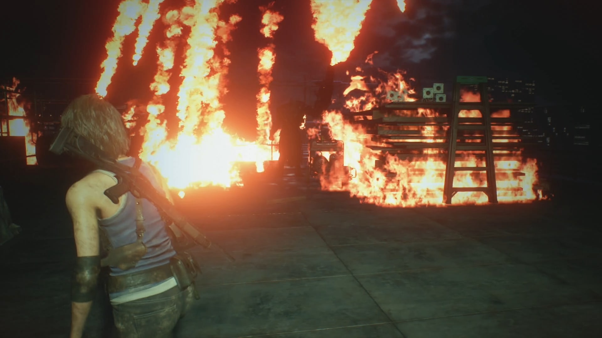 Resident evil 3 remake lance-flamme némésis