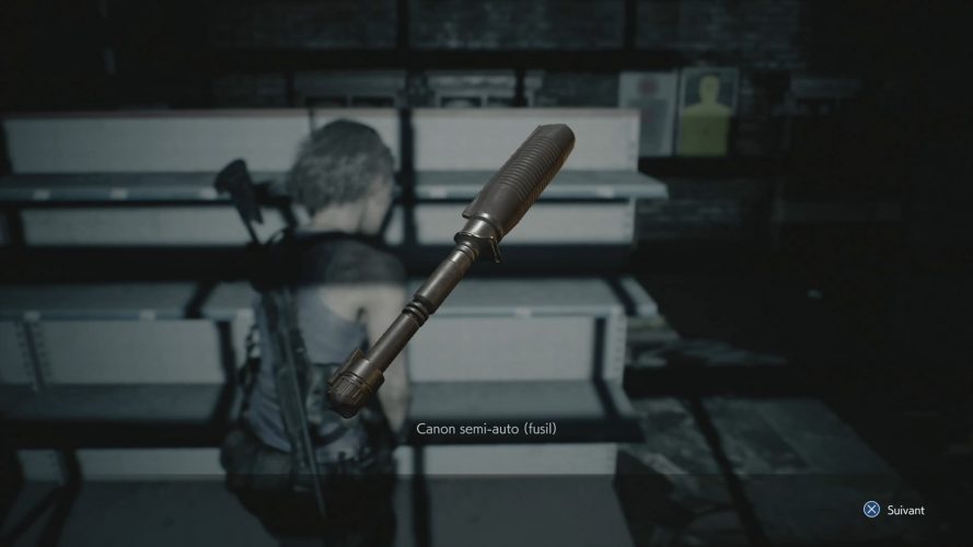 Resident evil 3 remake canon fusil
