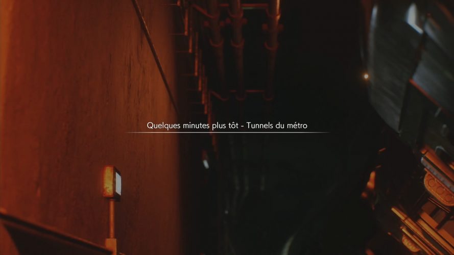 Resident evil 3 remake station métro flammes