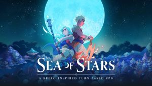 Sea of stars illustration avec personnages principaux