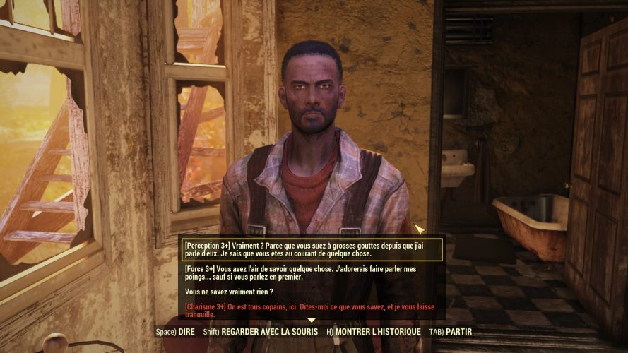 Fallout 76 : wastelanders dialogues