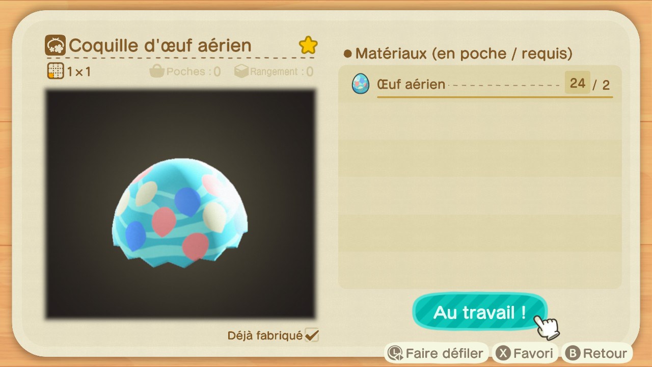 Animal crossing new horizons coquille oeuf aerien 25