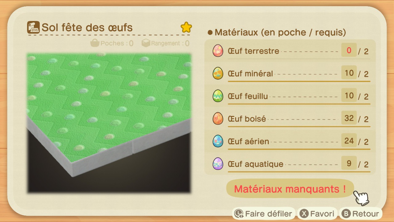 Animal crossing new horizons sol fete des oeufs 10