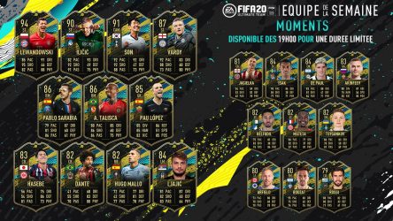 Image d'illustration pour l'article : FIFA 20 dévoile la quatrième Team Of The Week Moments
