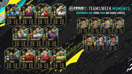 Image d'illustration pour l'article : FIFA 20 dévoile la sixième Team Of The Week Moments