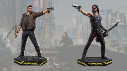 Image d'illustration pour l'article : Cyberpunk 2077 : Des figurines pour V et Johnny Silverhand