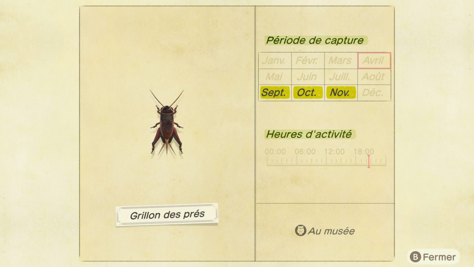 Tableau Insectes Animal Crossing New Horizon Liste des insectes Animal Crossing New Horizons | Guide