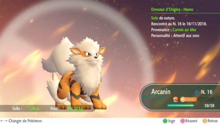 Image d'illustration pour l'article : Obtenir Arcanin - Pokémon Let's Go