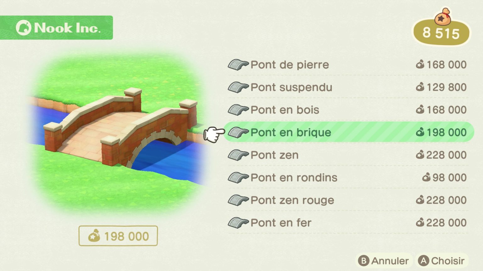 Les ponts et rampes Guide Animal Crossing New Horizons
