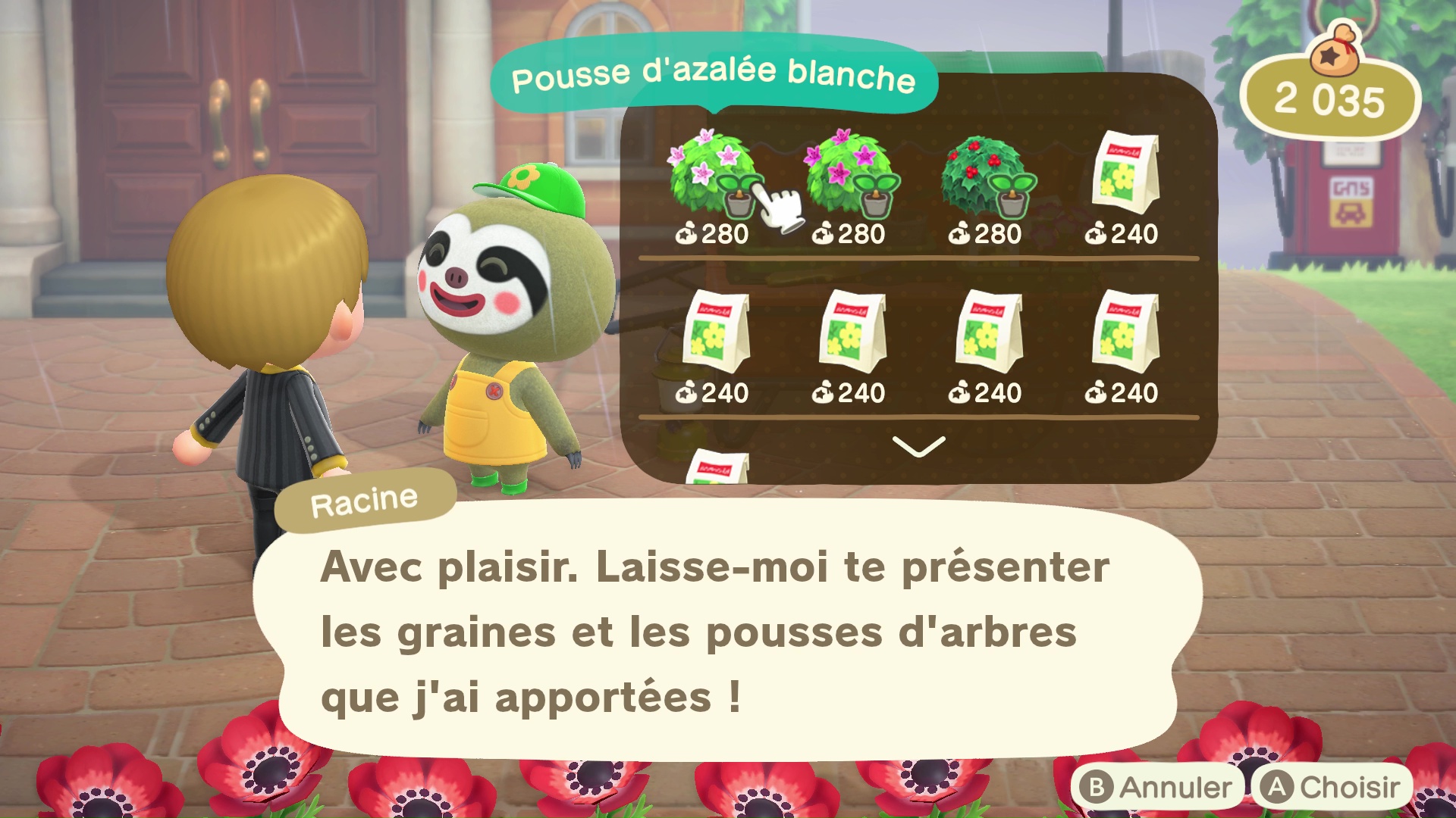 Guide des buissons - animal crossing new horizons
