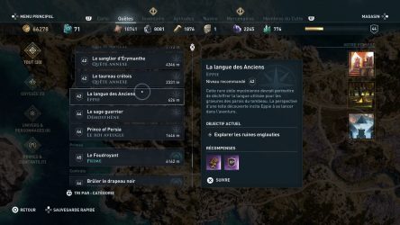 Image d'illustration pour l'article : La langue des anciens - Assassin's Creed Odyssey