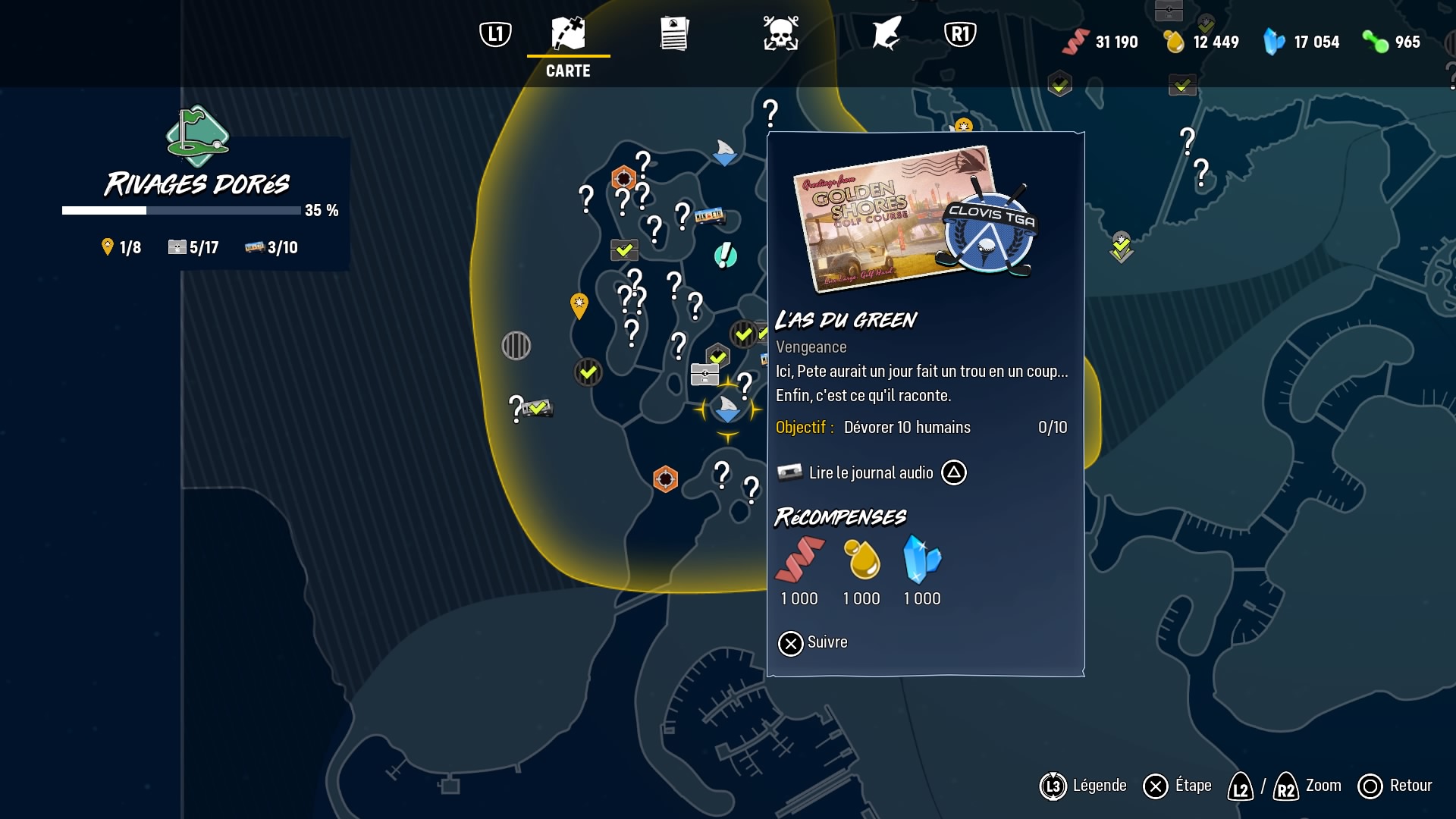 L'as du green Maneater | Soluce complète