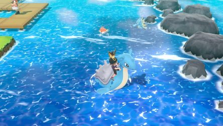 Image d'illustration pour l'article : Obtenir la capacité de naviguer sur l'eau - Pokémon Let's Go