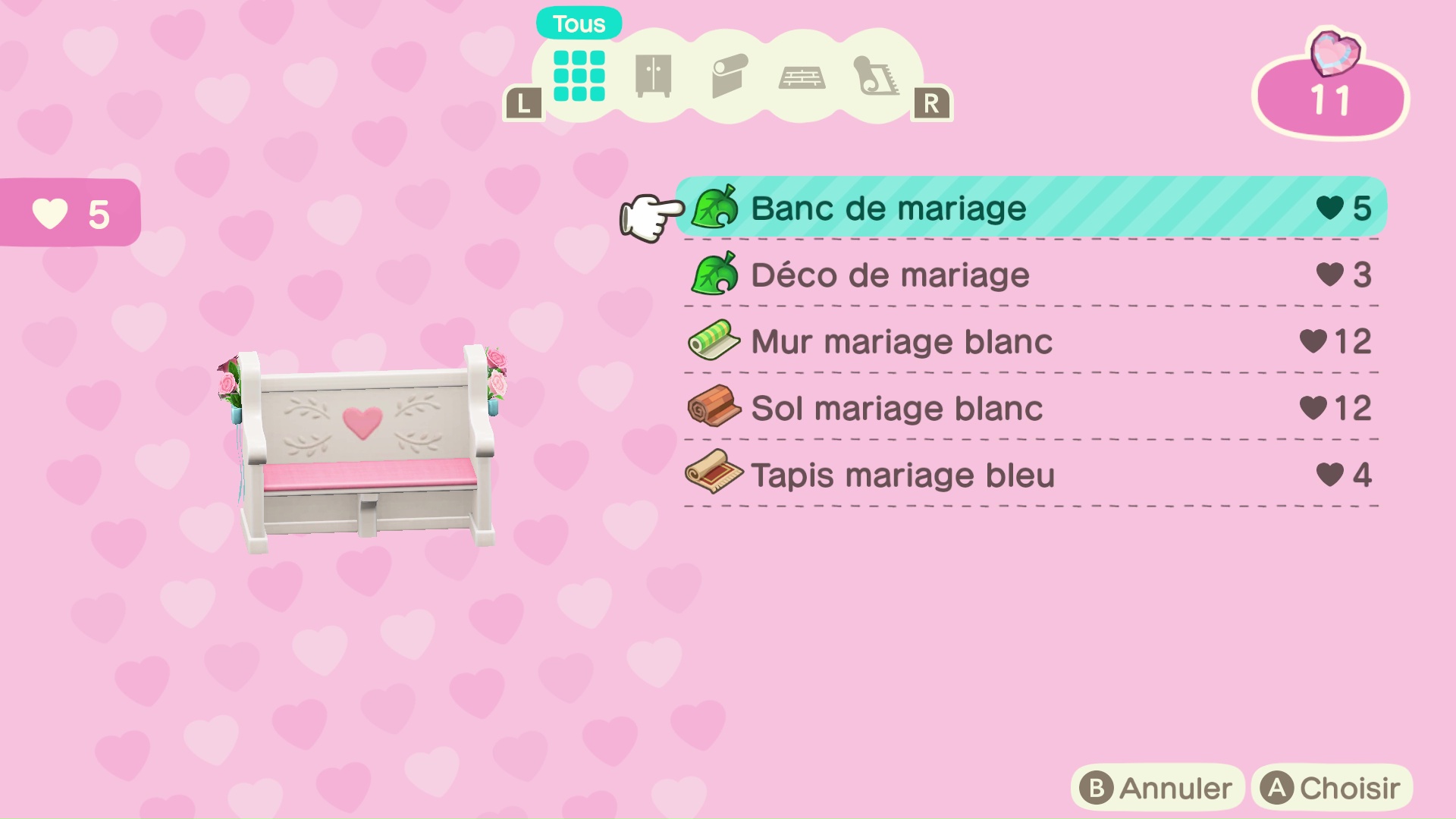 Saison des mariages - animal crossing new horizons