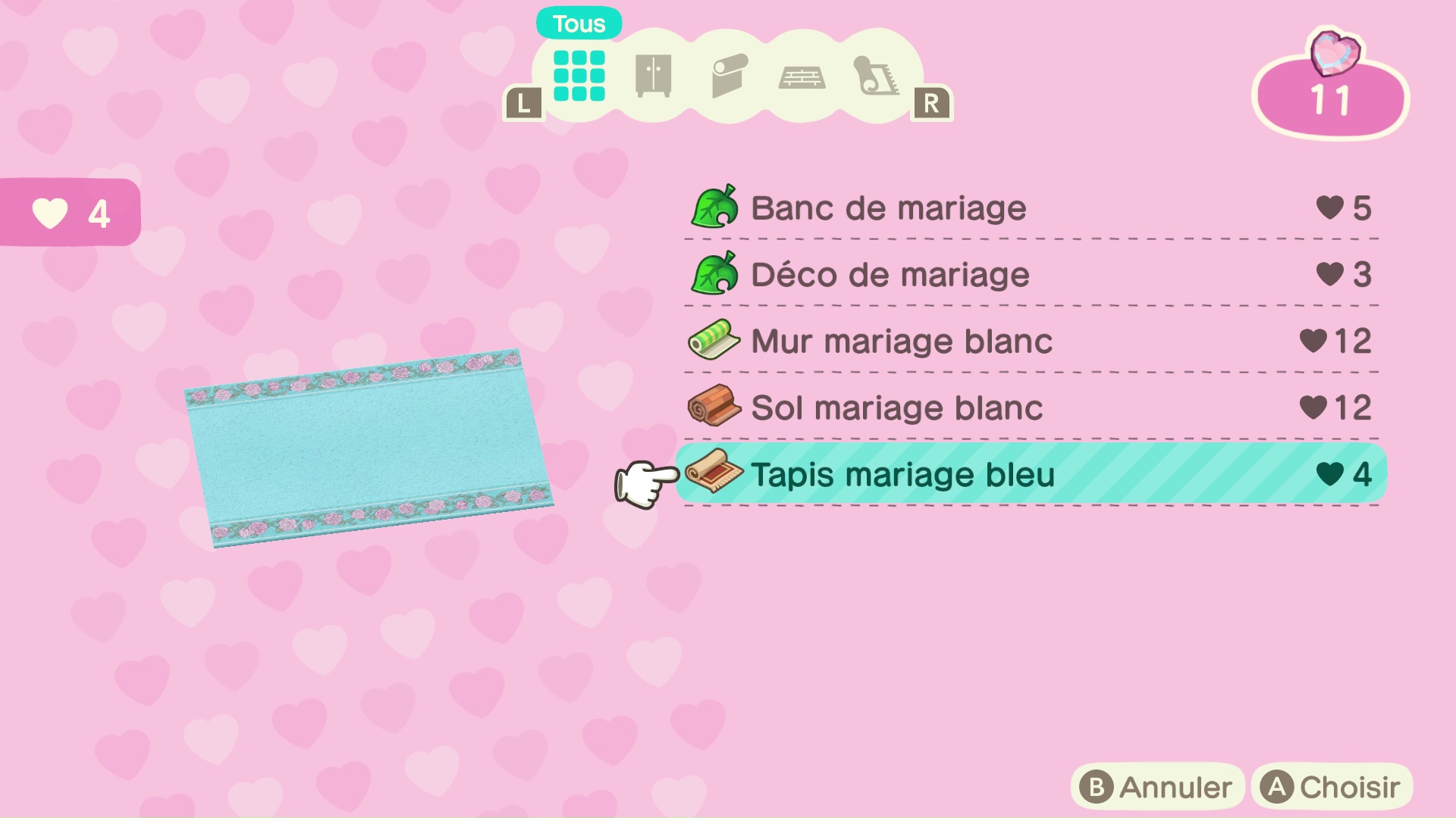 Saison des mariages - Animal Crossing New Horizons