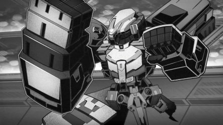 Image d'illustration pour l'article : Wolfstride annoncé, un RPG de mecha au tour par tour en noir et blanc