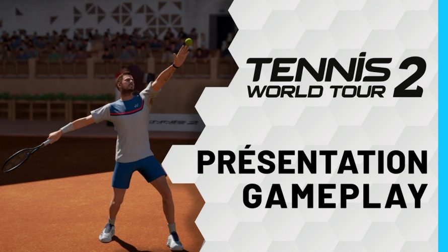 Image d\'illustration pour l\'article : Tennis World Tour 2 présente une première vidéo de gameplay